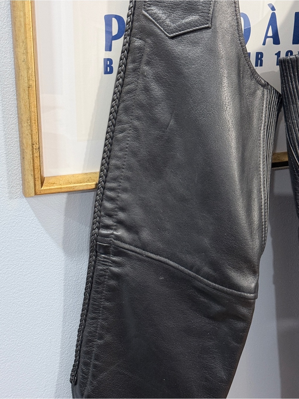 Xelement Classic Braided Leather Biker Chaps Womens 2 - Picture 3 of 10